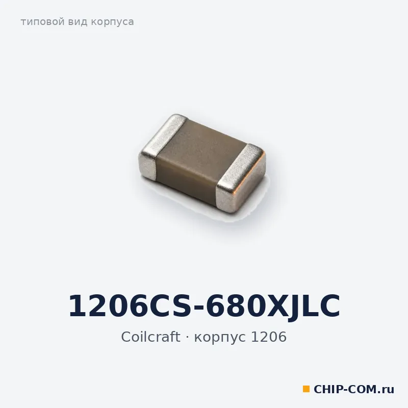 1206CS-680XJLC, корпус 1206 (типовой вид)