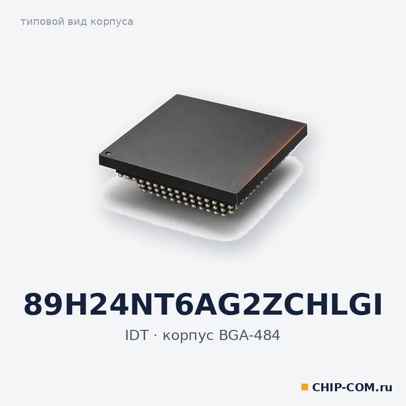 89H24NT6AG2ZCHLGI, корпус BGA-484 (типовой вид)