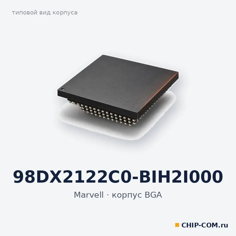 98DX2122C0-BIH2I000, корпус BGA (типовой вид)