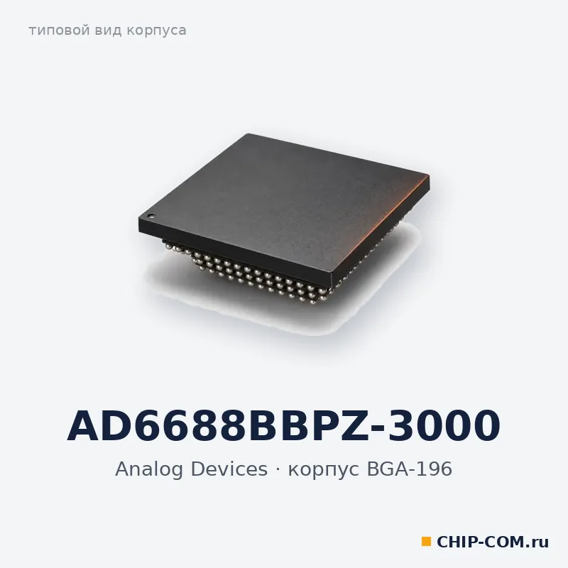 AD6688BBPZ-3000, корпус BGA-196 (типовой вид)