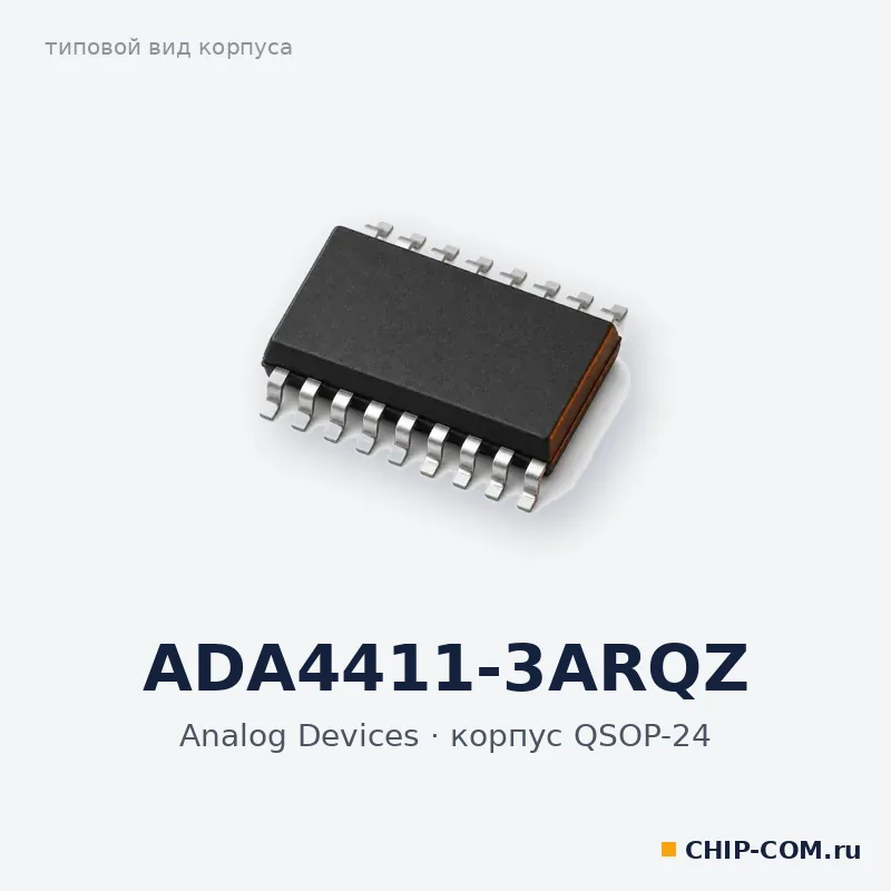 ADA4411-3ARQZ, корпус QSOP-24 (типовой вид)