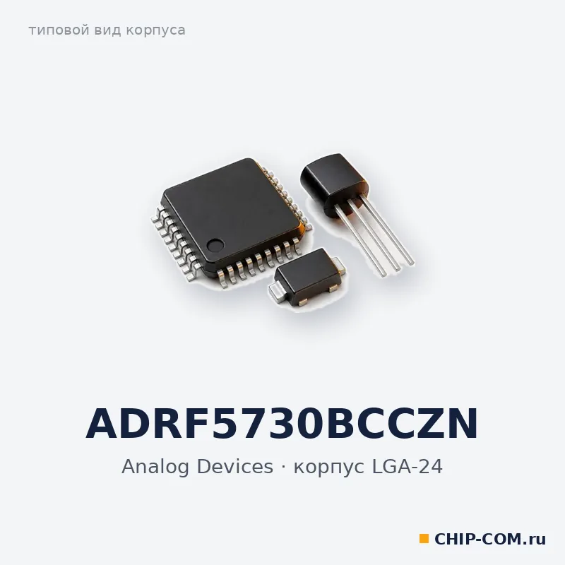 ADRF5730BCCZN, корпус LGA-24 (типовой вид)