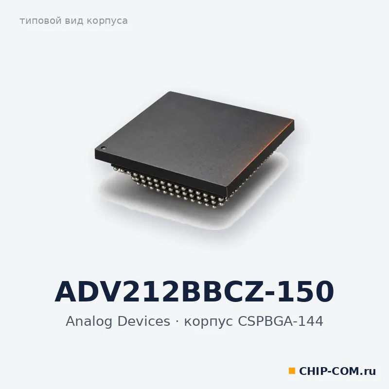 ADV212BBCZ-150, корпус CSPBGA-144 (типовой вид)