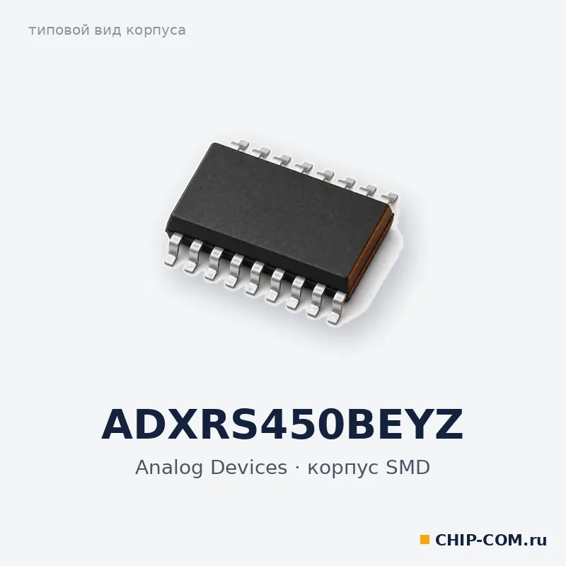 ADXRS450BEYZ, корпус SMD (типовой вид)