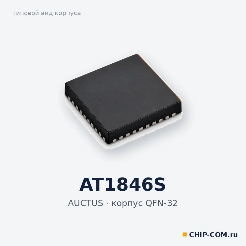 AT1846S, корпус QFN-32 (типовой вид)