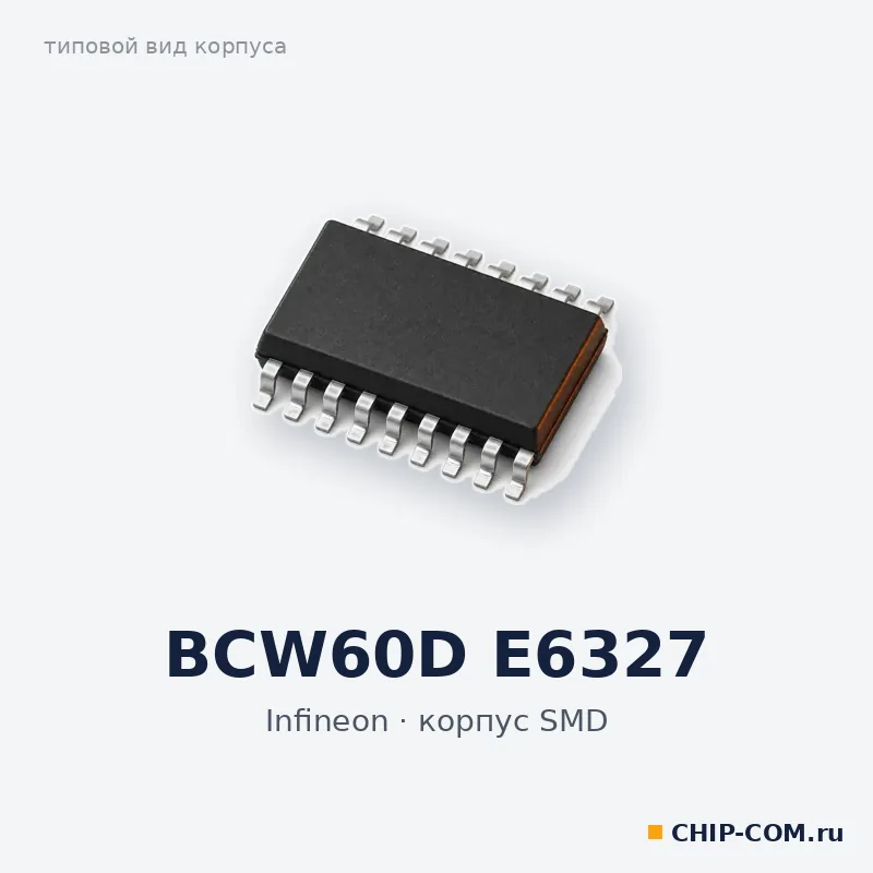 Микросхема BCW60D E6327 Infineon