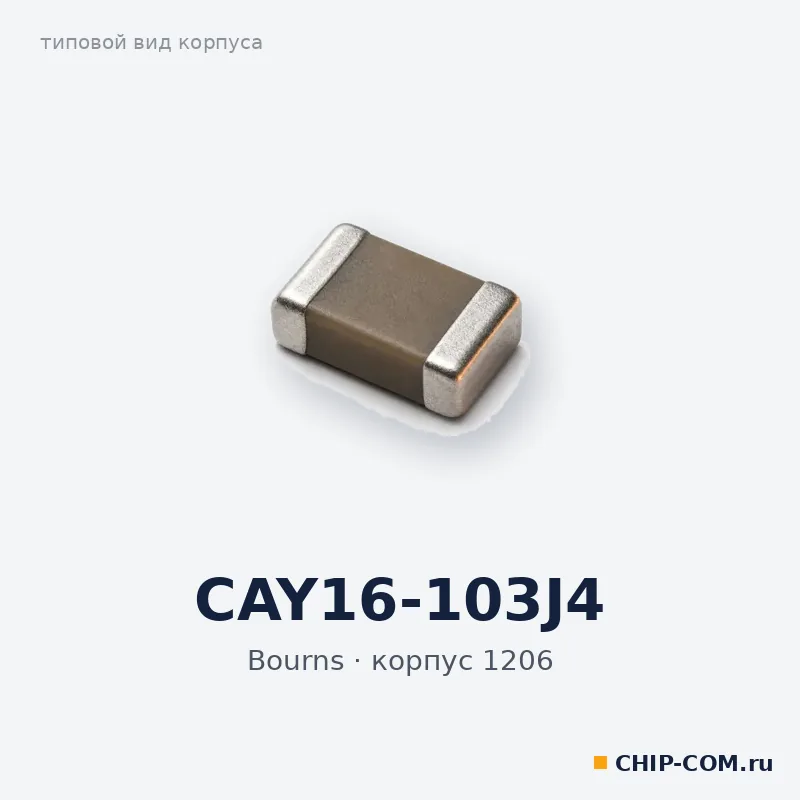 CAY16-103J4, корпус 1206 (типовой вид)