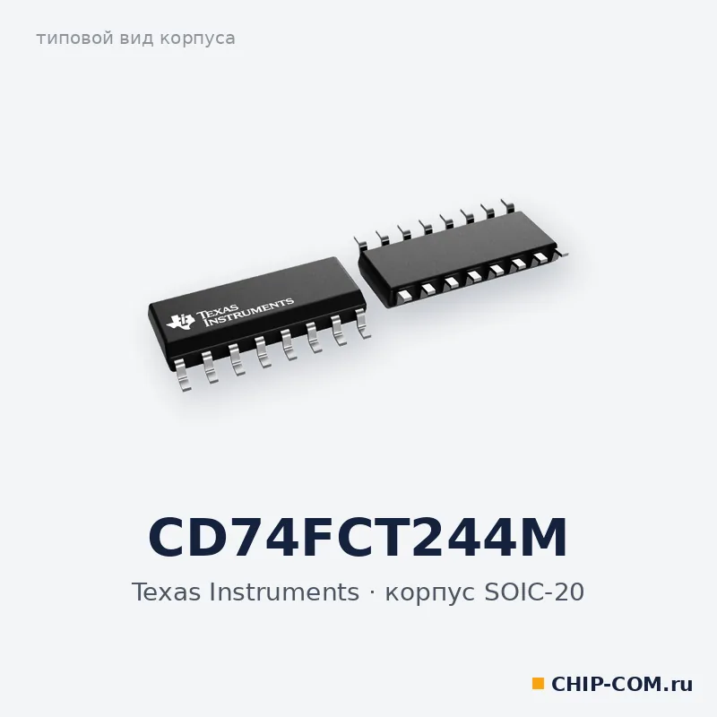 CD74FCT244M, корпус SOIC-20 (типовой вид)