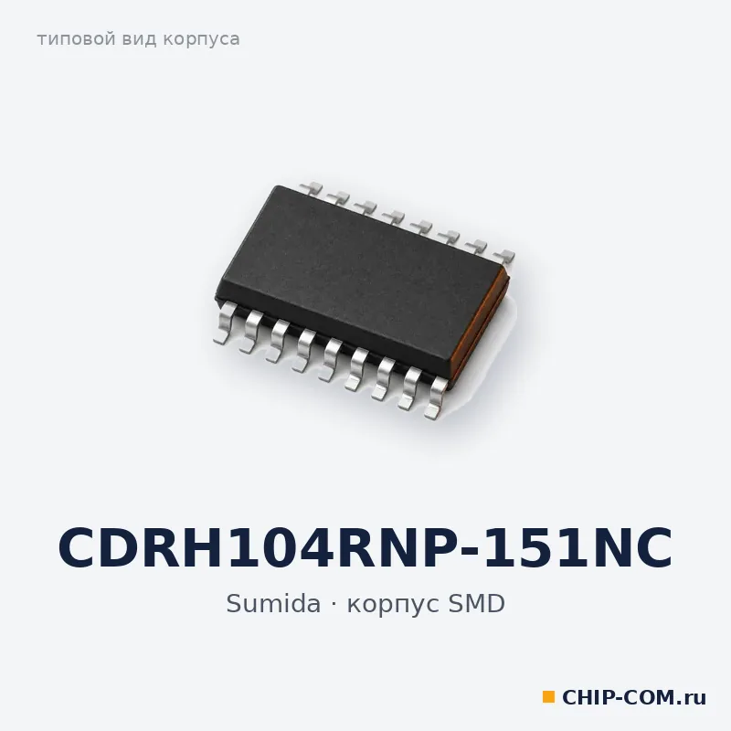 CDRH104RNP-151NC, корпус SMD (типовой вид)