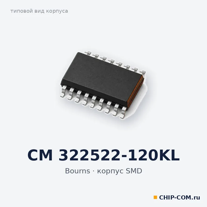 CM 322522-120KL, корпус SMD (типовой вид)