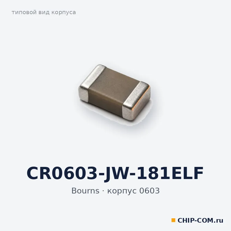 CR0603-JW-181ELF, корпус 0603 (типовой вид)