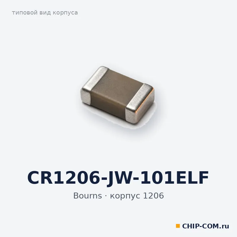 CR1206-JW-101ELF, корпус 1206 (типовой вид)