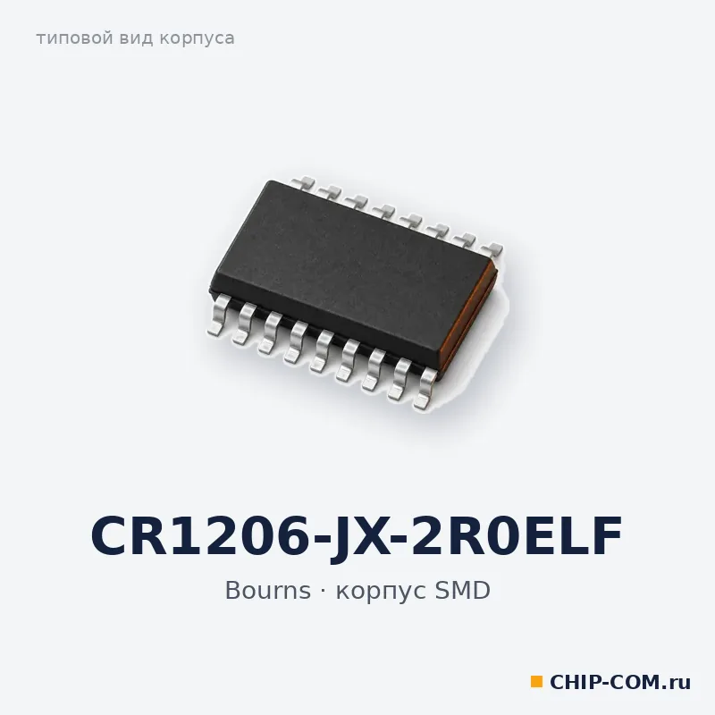 CR1206-JX-2R0ELF, корпус SMD (типовой вид)