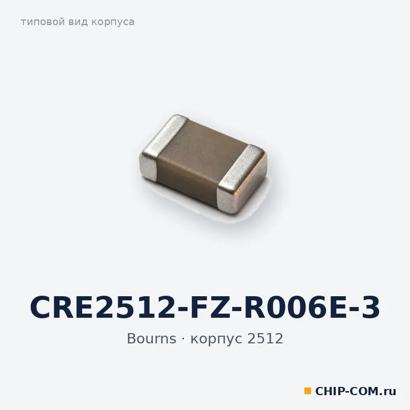 CRE2512-FZ-R006E-3, корпус 2512 (типовой вид)