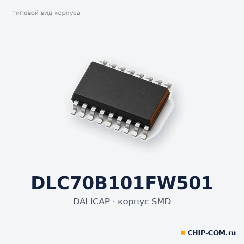 DLC70B101FW501, корпус SMD (типовой вид)