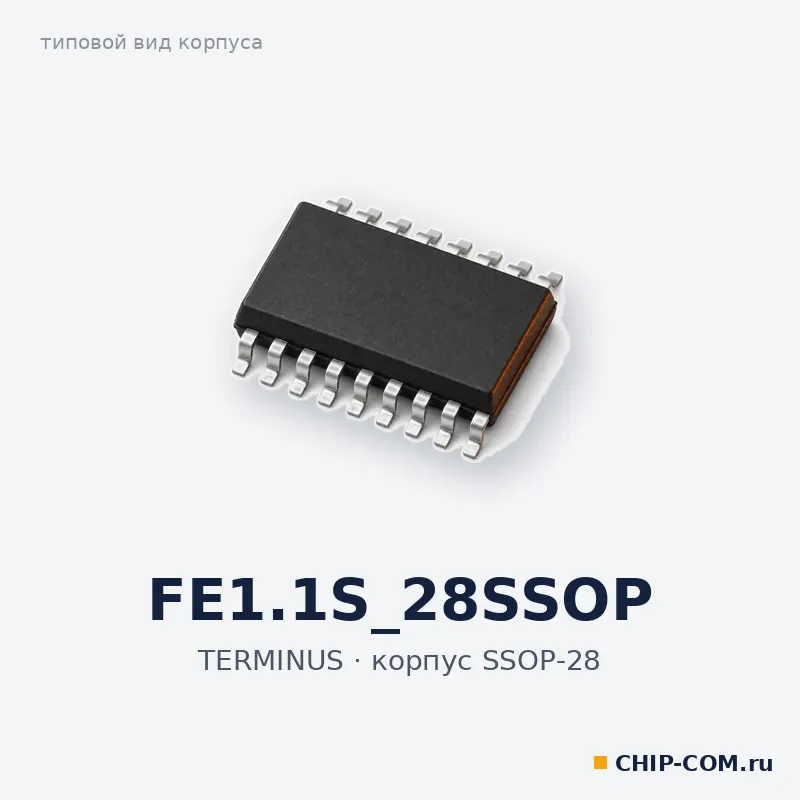 FE1.1S_28SSOP, корпус SSOP-28 (типовой вид)
