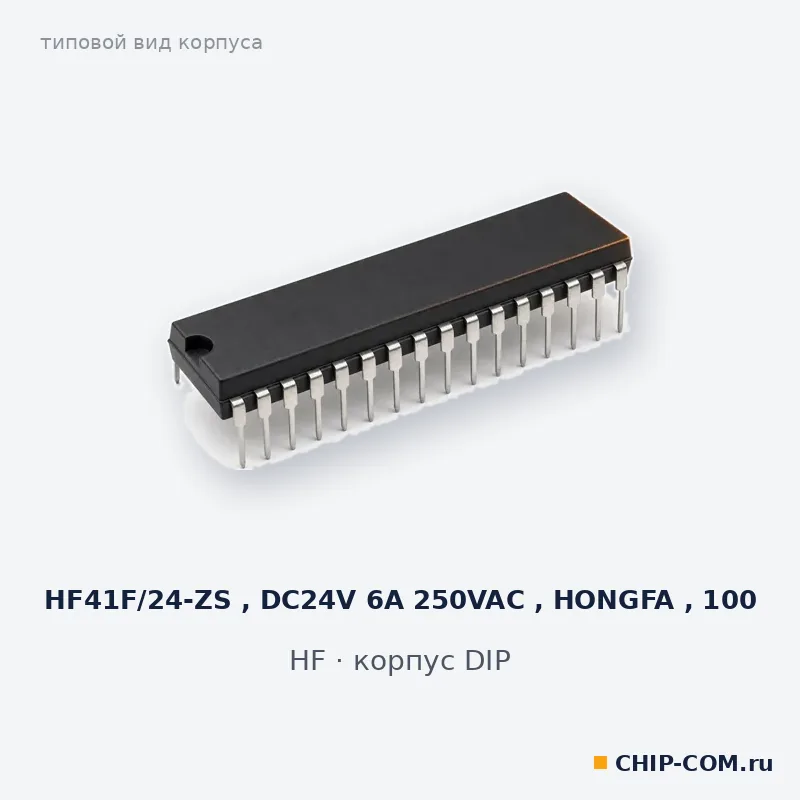 HF41F/24-ZS, корпус DIP (типовой вид)