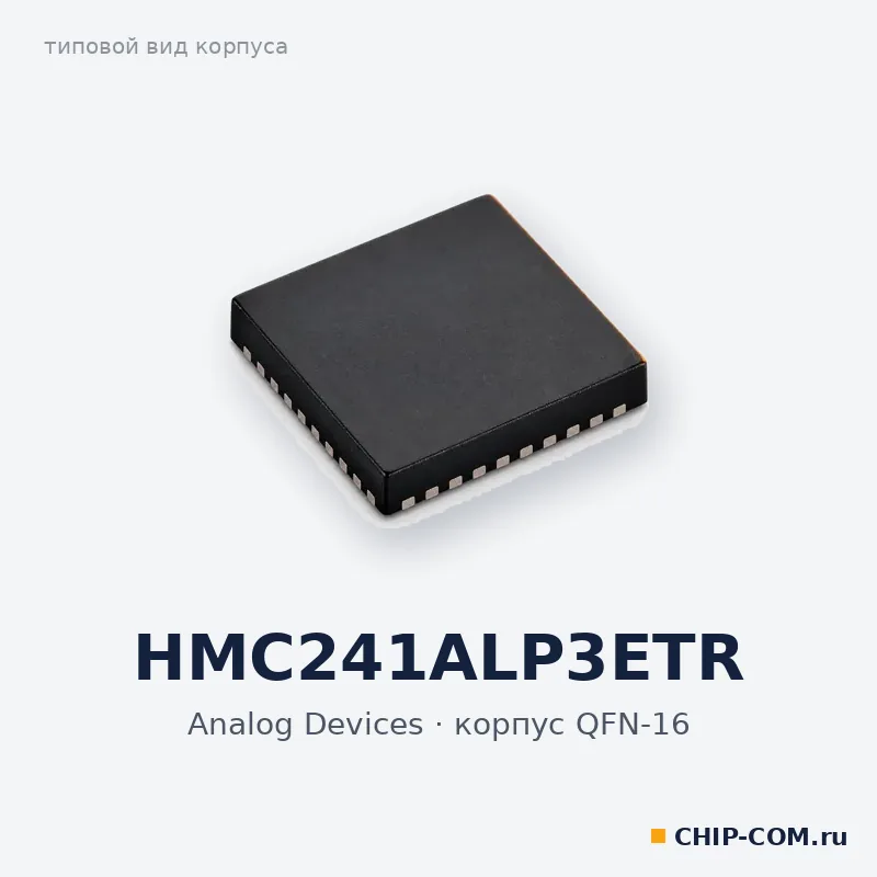 HMC241ALP3ETR, корпус QFN-16 (типовой вид)