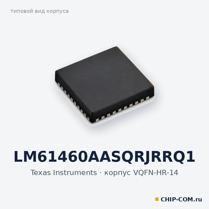 LM61460AASQRJRRQ1, корпус VQFN-HR-14 (типовой вид)