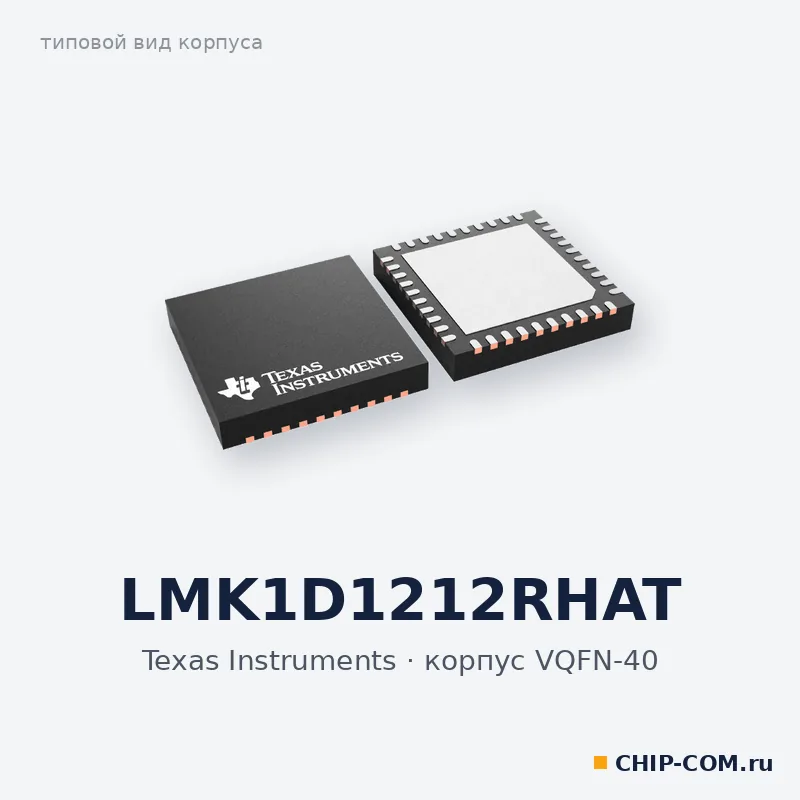 LMK1D1212RHAT, корпус VQFN-40 (типовой вид)