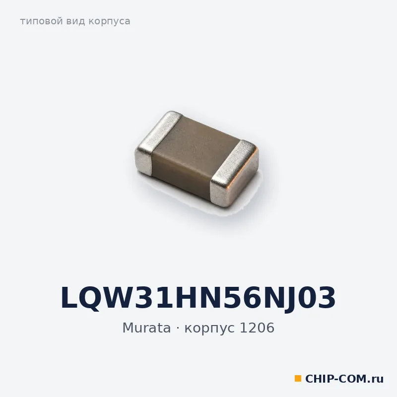 LQW31HN56NJ03, корпус 1206 (типовой вид)