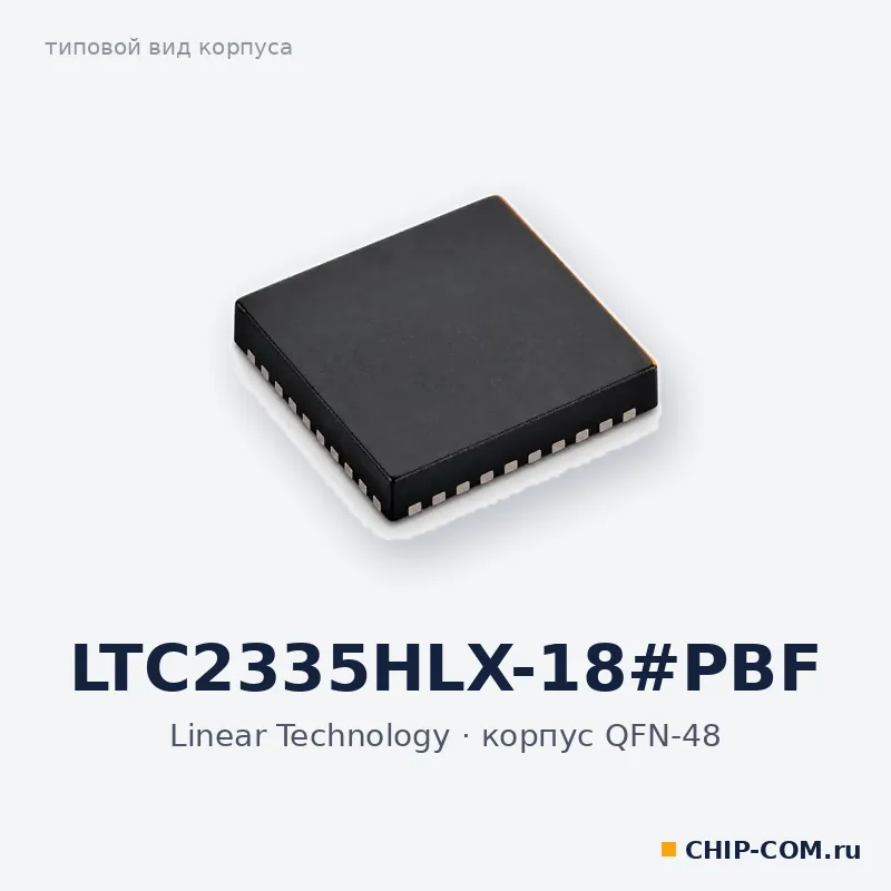 LTC2335HLX-18#PBF, корпус QFN-48 (типовой вид)