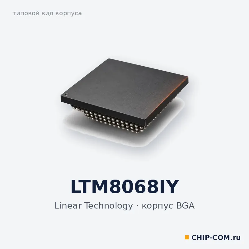 LTM8068IY, корпус BGA (типовой вид)