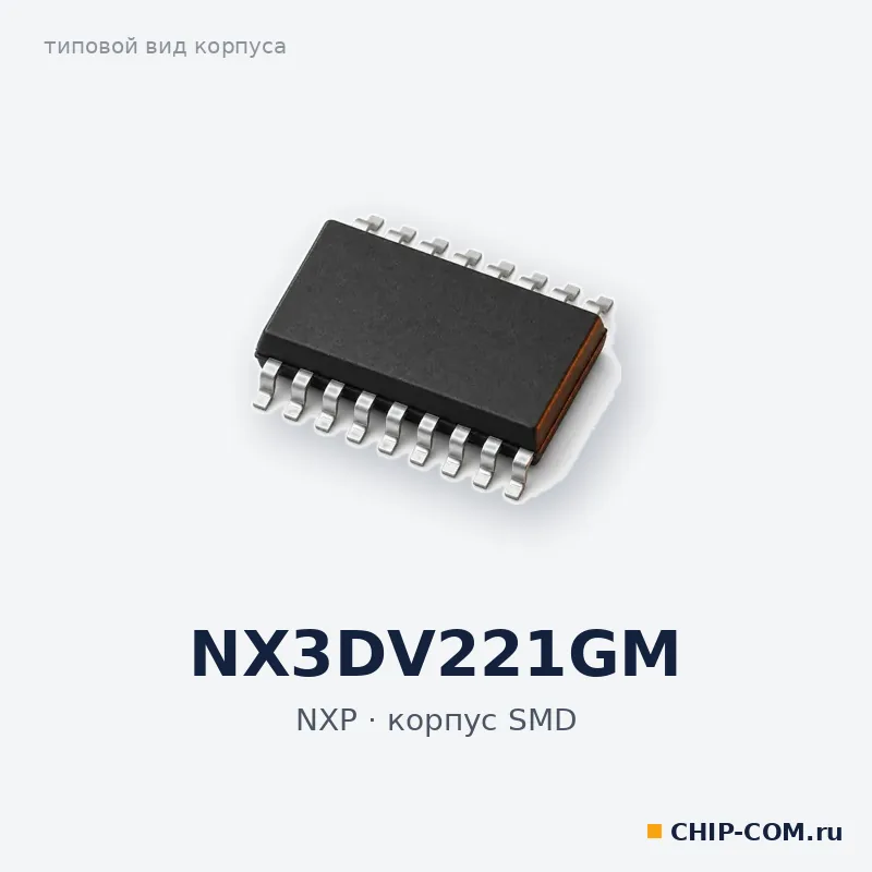 NX3DV221GM, корпус SMD (типовой вид)