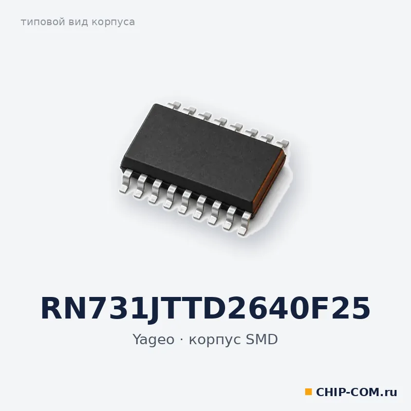 RN731JTTD2640F25, корпус SMD (типовой вид)