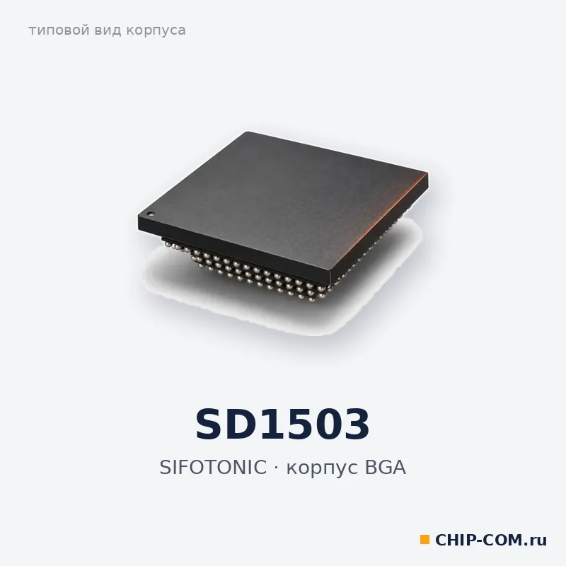 SD1503, корпус BGA (типовой вид)