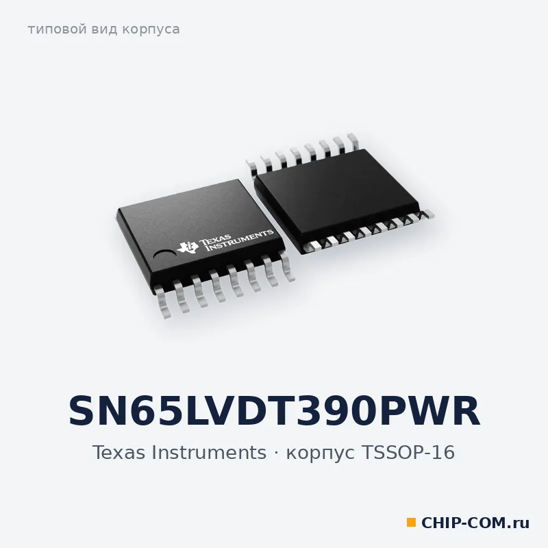 Интерфейсная микросхема SN65LVDT390PWR Texas Instruments