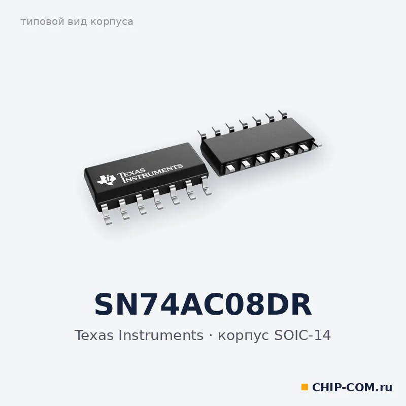 Логическая микросхема SN74AC08DR Texas Instruments