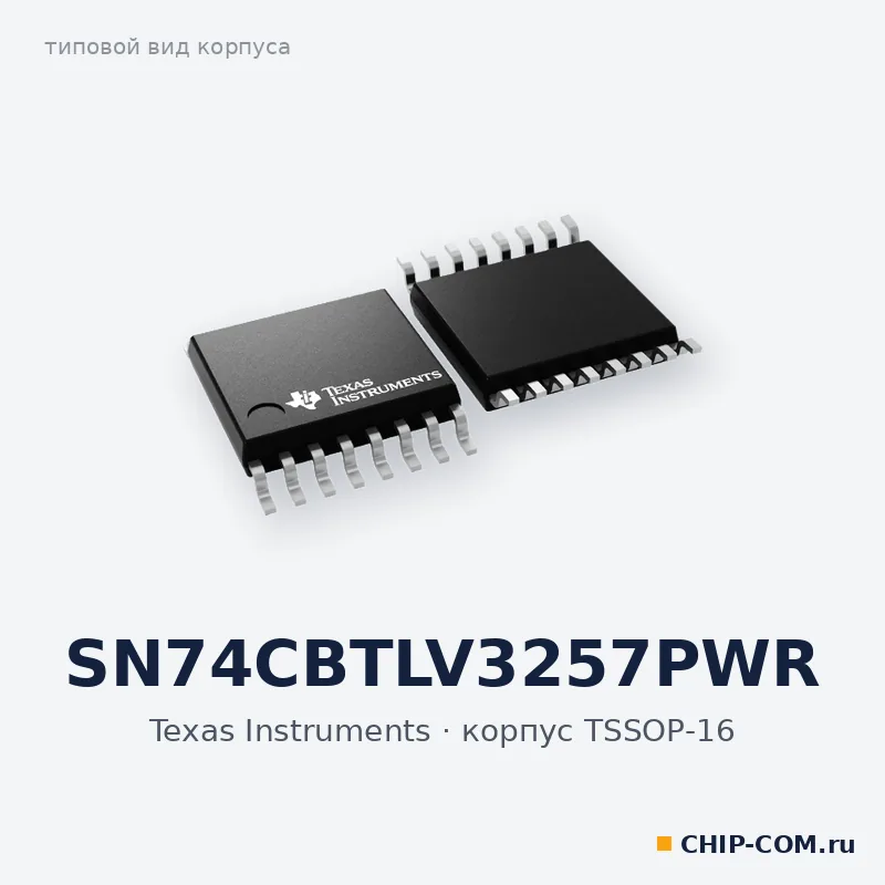 SN74CBTLV3257PWR, корпус TSSOP-16 (типовой вид)