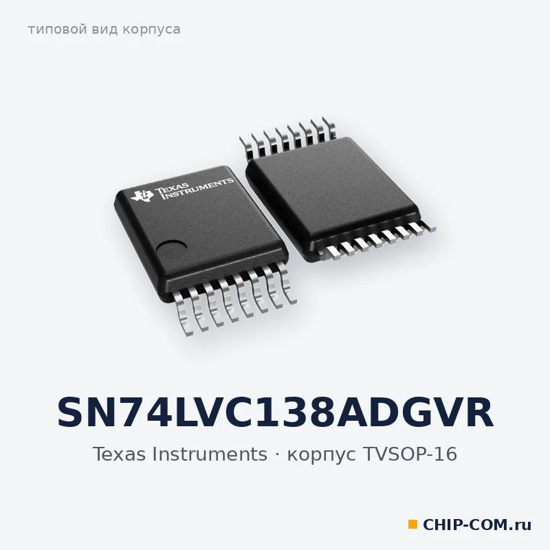 SN74LVC138ADGVR, корпус TVSOP-16 (типовой вид)