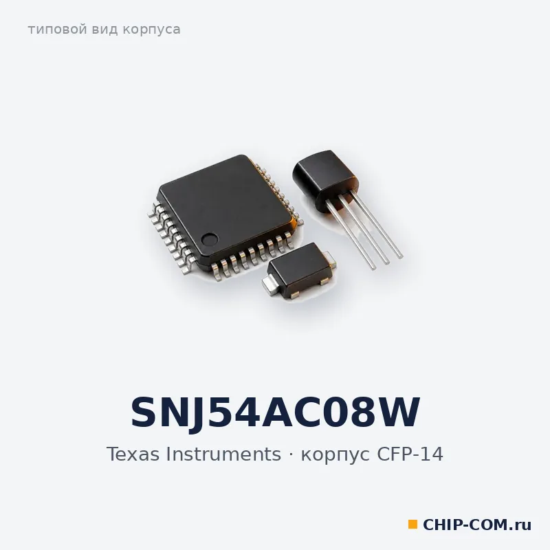 SNJ54AC08W, корпус CFP-14 (типовой вид)