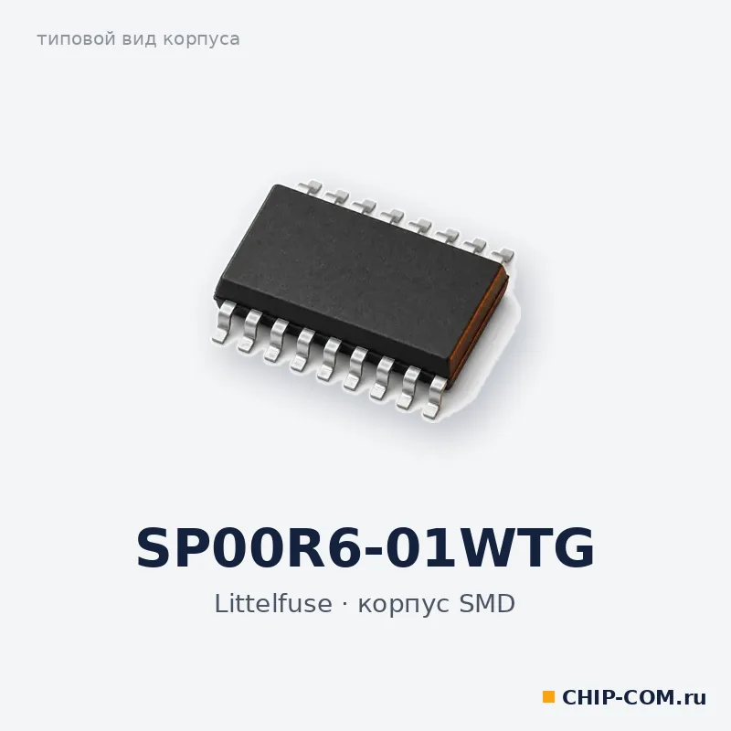SP00R6-01WTG, корпус SMD (типовой вид)