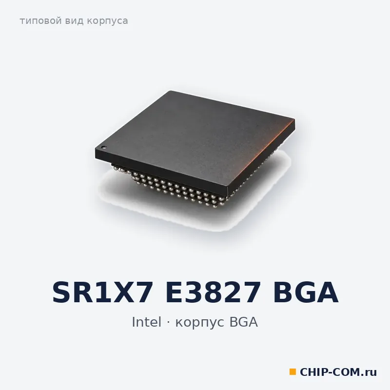 SR1X7 E3827, корпус BGA (типовой вид)