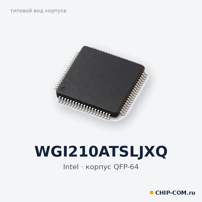 WGI210ATSLJXQ, корпус QFP-64 (типовой вид)