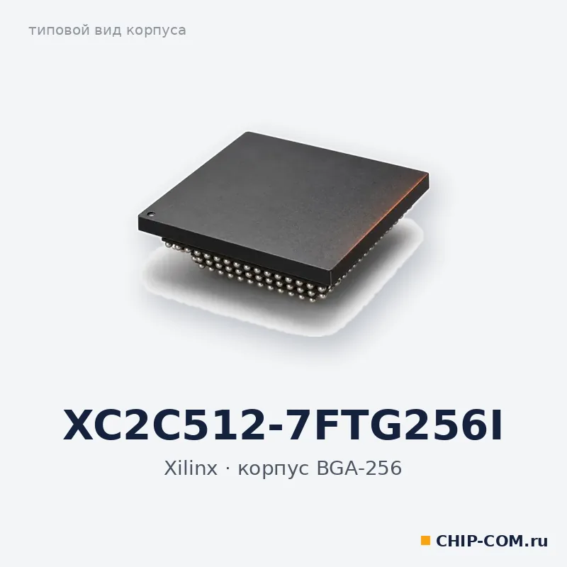 XC2C512-7FTG256I, корпус BGA-256 (типовой вид)