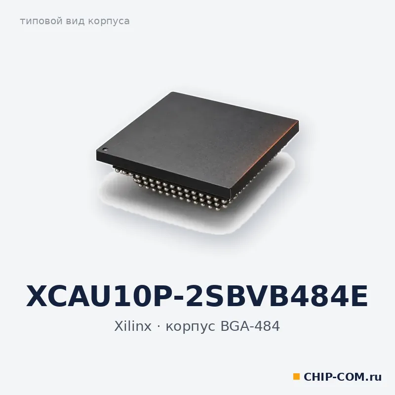 XCAU10P-2SBVB484E, корпус BGA-484 (типовой вид)