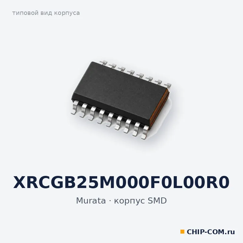 XRCGB25M000F0L00R0, корпус SMD (типовой вид)