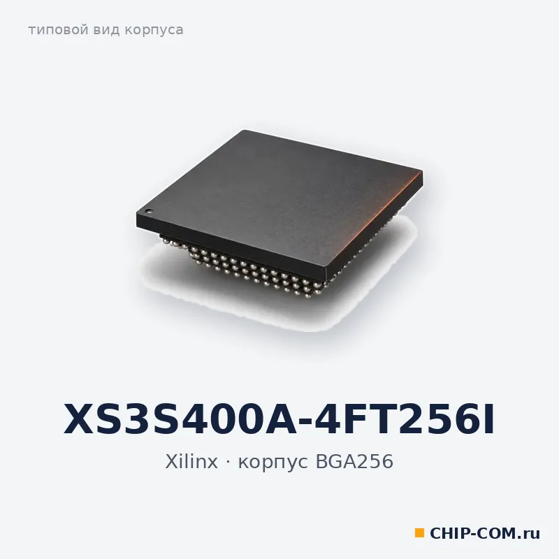 XS3S400A-4FT256I, корпус BGA-256 (типовой вид)